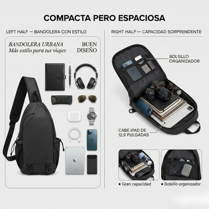Bakku Compact — Mochila Ligera Impermeable Urbana